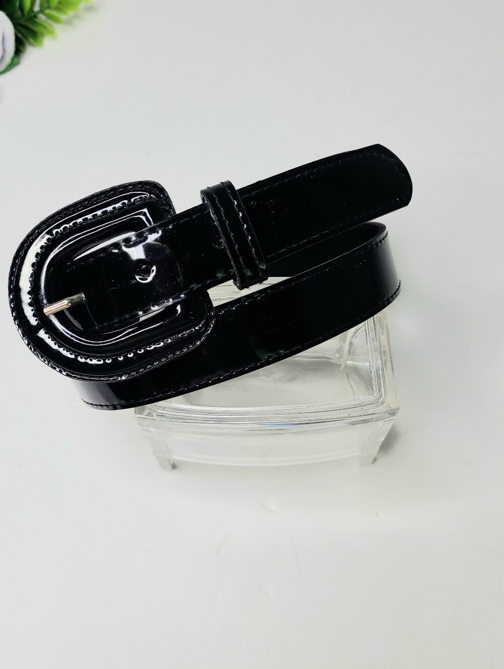 B.G. Street Made In USA Vegan Patent Leather Vintage Belt